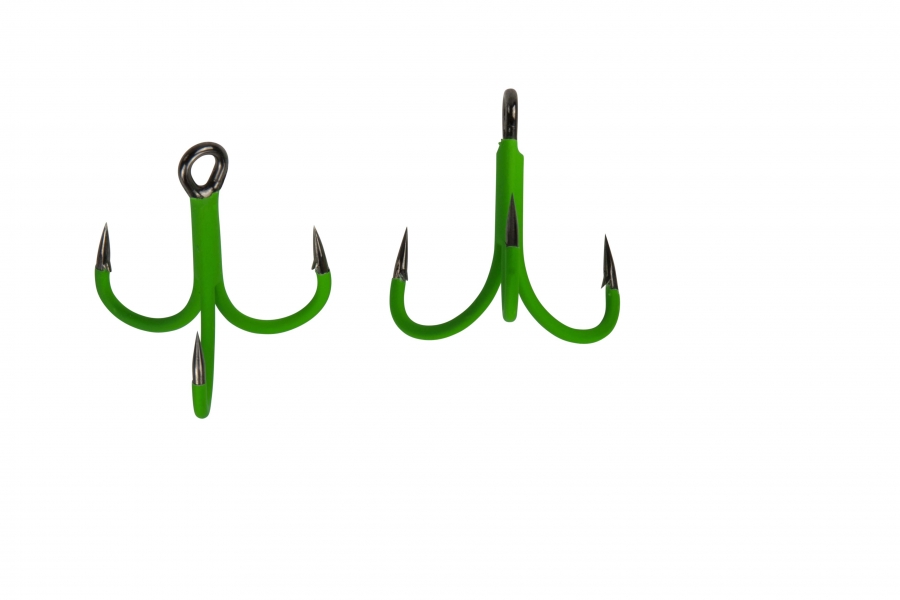 A- STATIC TREBLE 6X HOOKS 4/0 4pcs MADCAT