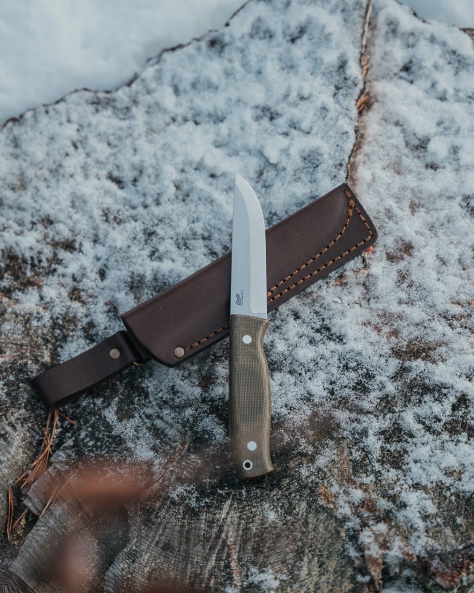 BRISA – Trooper 115 – Green Canvas Micarta – Image 2